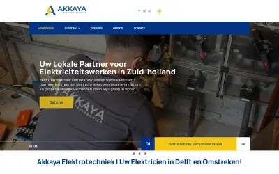 Website van Akkaya Elektrotechniek
