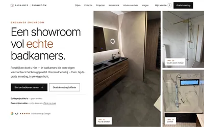 Homepage van Badkamer Showroom