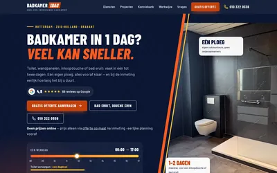 Homepage van Badkamer in 1 dag