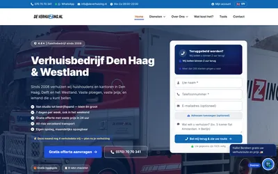 Homepage van De Verhuizing