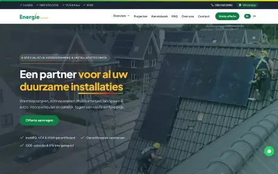 Website van Energie Install