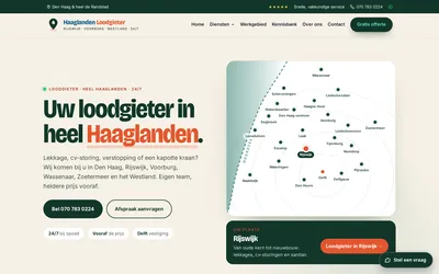 Homepage van Haaglanden Loodgieter