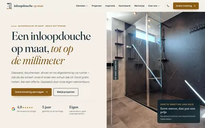 Homepage van Inloopdouche op maat