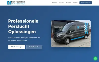 Website van NSR Persluchttechniek