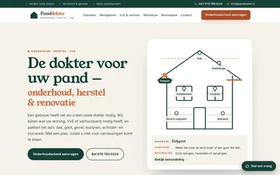 Homepage van Panddokter