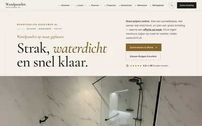 Homepage van Wandpanelen Badkamer
