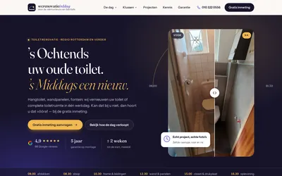 Homepage van WC-renovatie in 1 dag